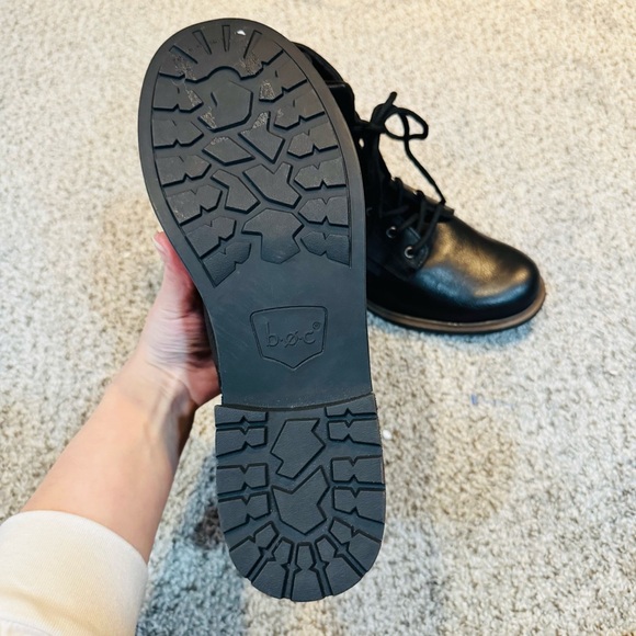 B.O.C ☀️ Carter Black Leather Lace Combat Boots Women’s Size 10 New - Picture 11 of 12